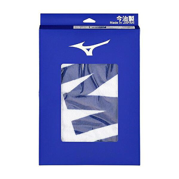 MIZUNO（ミズノ） デカ文字刺繍入り 今治製 スポーツタオル 化粧箱入り