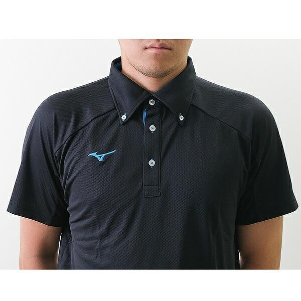 MIZUNO（ミズノ） ポロシャツ 半袖 TL 野球 スポーツ ボタンダウン