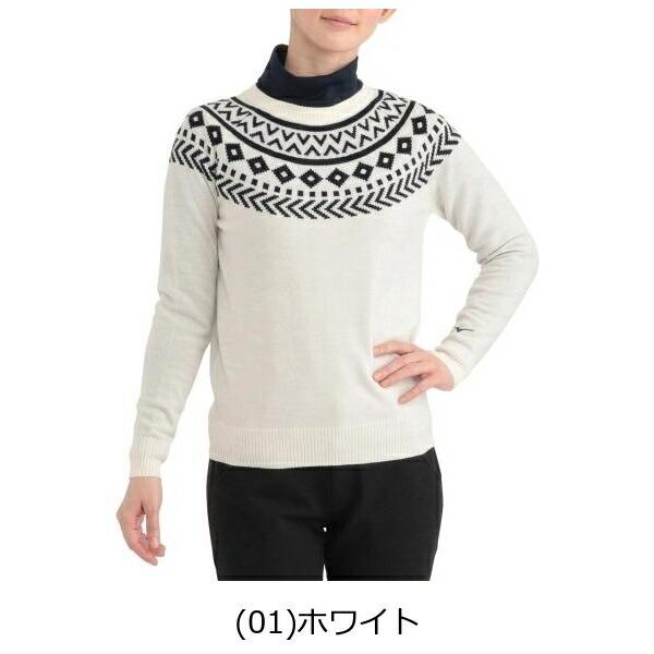 休まず出荷 ミズノ ブレスサーモクルーネックセーター レディース 52MC9740 ゴルフ ウエア セーター | MIZUNO | 01