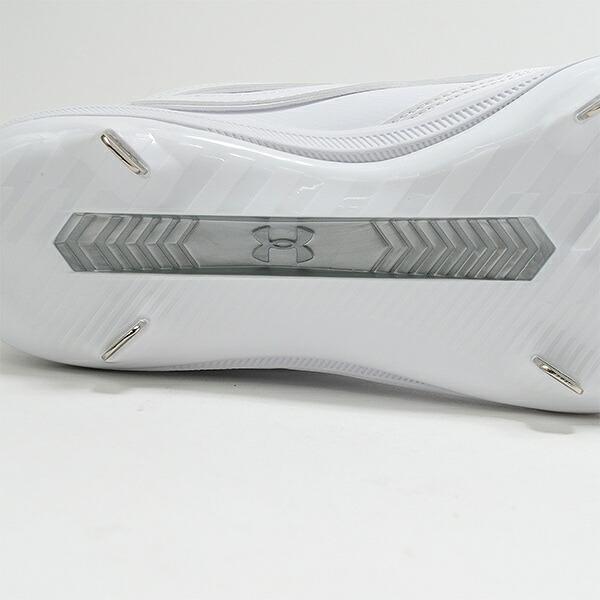 交換無料 野球 スパイク 金具 大人 白 アンダーアーマー UNDER ARMOUR エクストリーム アイコンST 2E相当 紐 白スパイク 6010489 Pカバー(P革)加工可 タフトー可 | UNDER ARMOUR | 10
