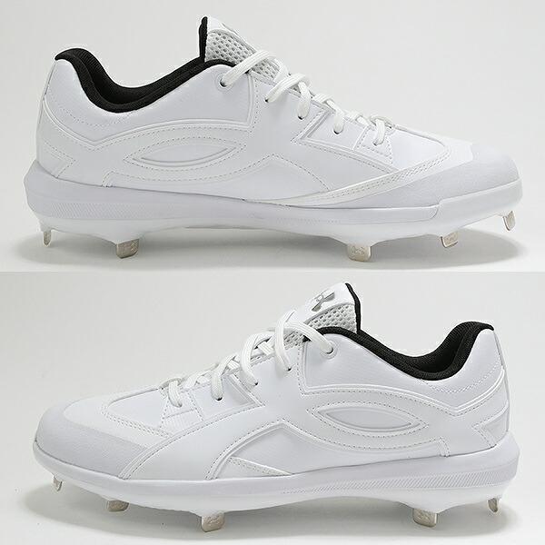 交換無料 野球 スパイク 金具 大人 白 アンダーアーマー UNDER ARMOUR エクストリーム アイコンST 2E相当 紐 白スパイク 6010489 Pカバー(P革)加工可 タフトー可 | UNDER ARMOUR | 05