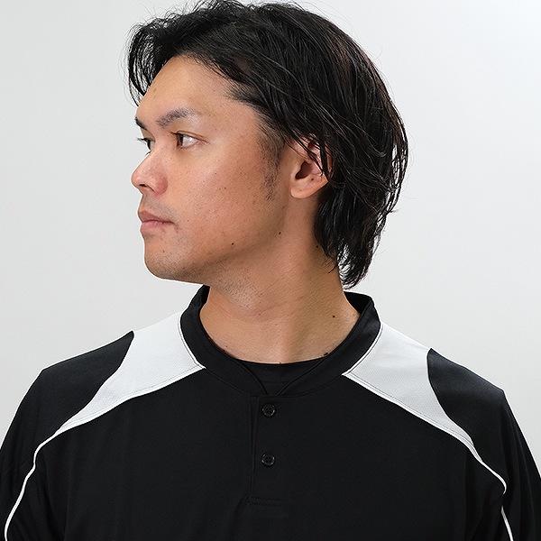 DESCENTE（デサント） ベースボールシャツ 立衿2ボタン プロモデル