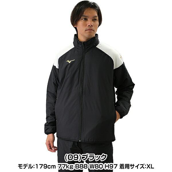 MIZUNO ミズノ ジャケット ベーシックウォーマーシャツ 中綿入り MIZUNO ミズノ ジャケット ベーシックウォーマーシャツ 中綿入り