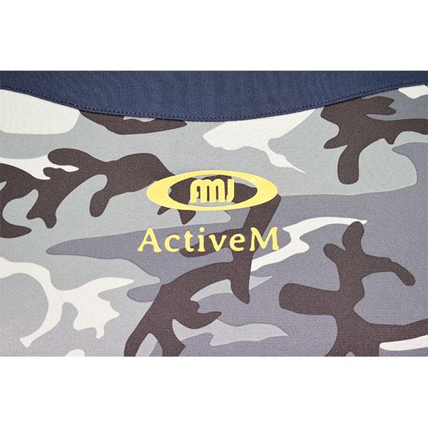 名入れマーキング加工無料 野球 アンダーシャツ 七分袖 丸首 ゆったり アクティブーム コンフォートインナー カモ柄 野球アンダー ウェア 迷彩 加工可能(P) | ActiveM | 07