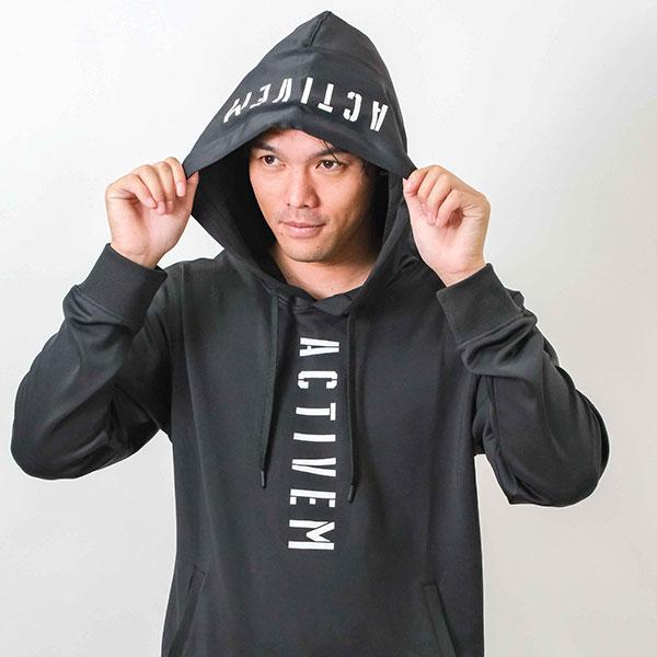 交換無料 野球 ネオストレッチフーディー パーカー メンズ アクティブーム 長袖 ポケット付き プルオーバー フード付き トレーニング 軽量 ACTIVEM-NSTHD | ActiveM | 09