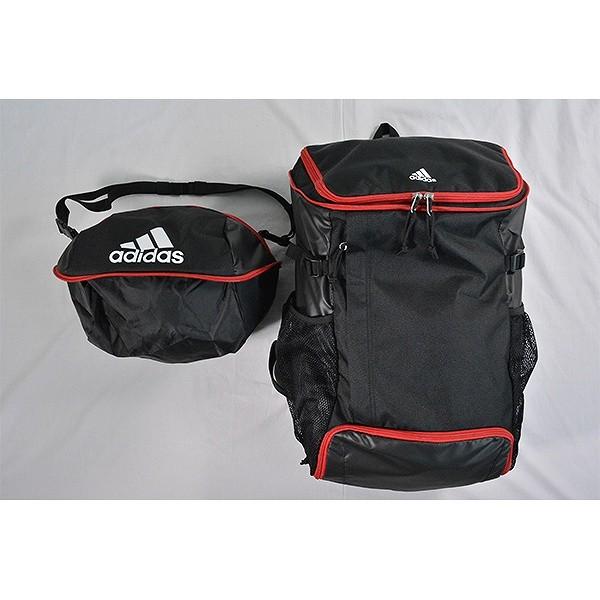 アディダス サッカー ボール用デイパック 約32L ボールバッグ部分着脱 ...