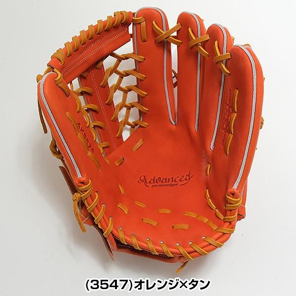 交換無料 野球 グローブ 硬式 大人 右投げ SSK プロエッジ proedge 外野手用 サイズ8L オレンジ×タン AKB874-3547 型付け可能(G)の画像