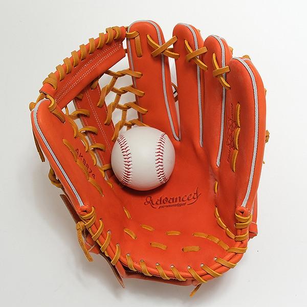 交換無料 野球 グローブ 硬式 大人 右投げ SSK プロエッジ proedge 外野手用 サイズ8L オレンジ×タン AKB874-3547 型付け可能(G)の画像