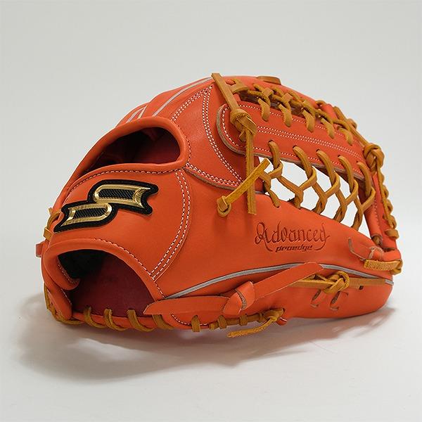 交換無料 野球 グローブ 硬式 大人 右投げ SSK プロエッジ proedge 外野手用 サイズ8L オレンジ×タン AKB874-3547 型付け可能(G)の画像