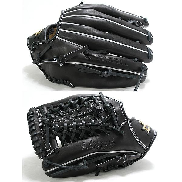 SSK　PROEDGE:硬式グラブ:左投げ:一般大人用:外野手:黒:レングス8L proedge 交換無料 野球 グローブ 軟式 大人 左投げ SSK プロエッジ