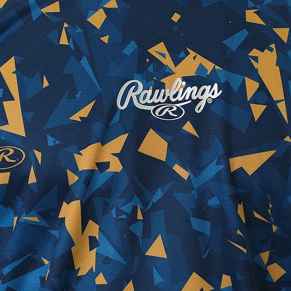 Rawlings 野球 Tシャツ メンズ 半袖 丸首 ローリングス ベクター
