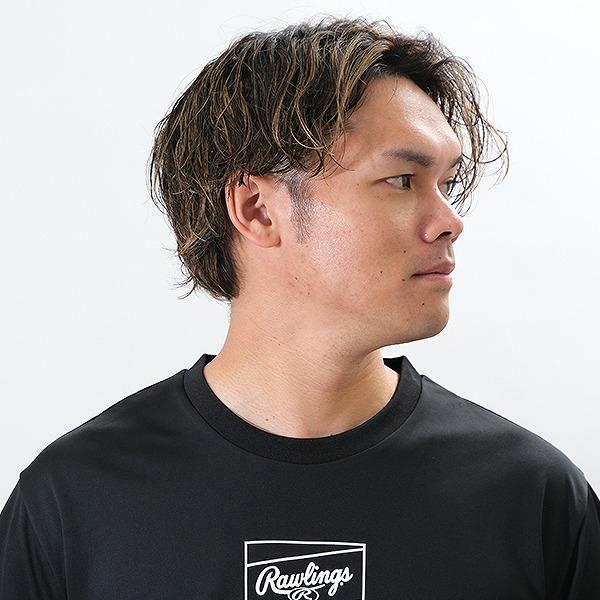 Rawlings 野球 Tシャツ メンズ 半袖 丸首 ローリングス パッチ Rawlings 野球 Tシャツ メンズ 半袖 丸首 ローリングス パッチ