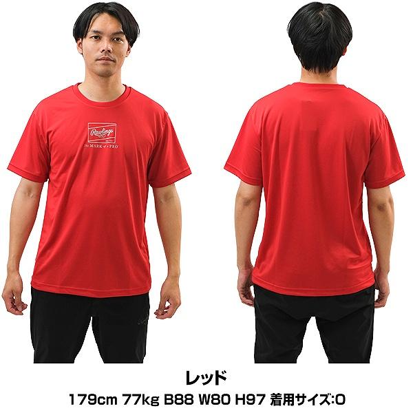 Rawlings（ローリングス） 野球 Tシャツ メンズ レディース 半袖 丸首