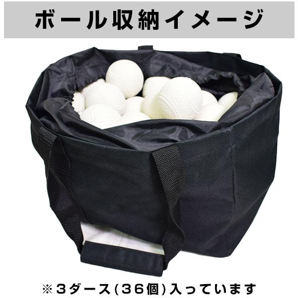 文字刺繍代金込み ボールケース 野球 軟式3ダース(36個分)収納可 硬式 軟式 ソフトボール ボールバッグ ボール収納 バッグ刺繍有料可(B) |  | 05