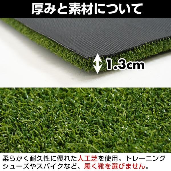 野球用バッターマット 片打席 長さ150×幅173cm 右バッター・左バッター