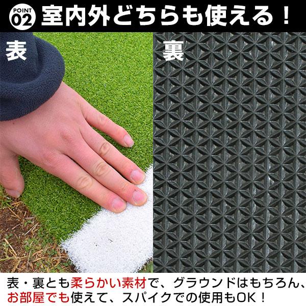 野球用バッターマット 両打席セット 長さ150×幅273cm 右バッター・左