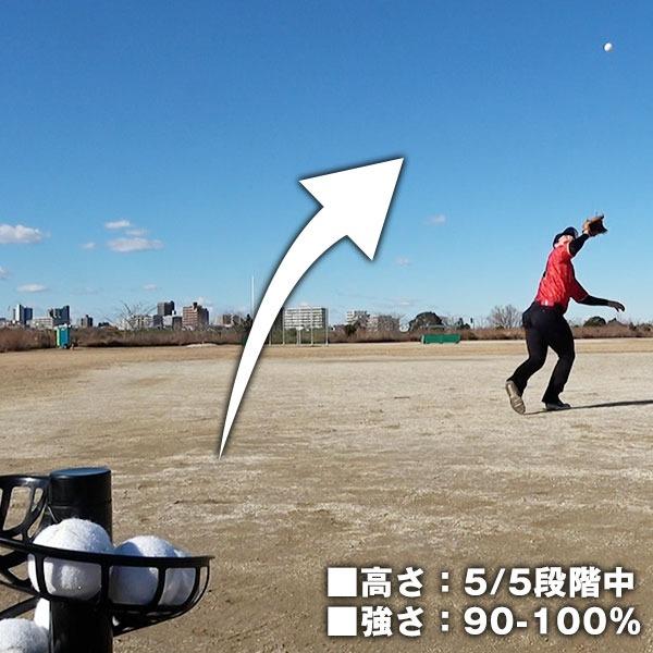 レビューで6ヶ月延長保証 連続30球 スローボールピッチングマシン 野球