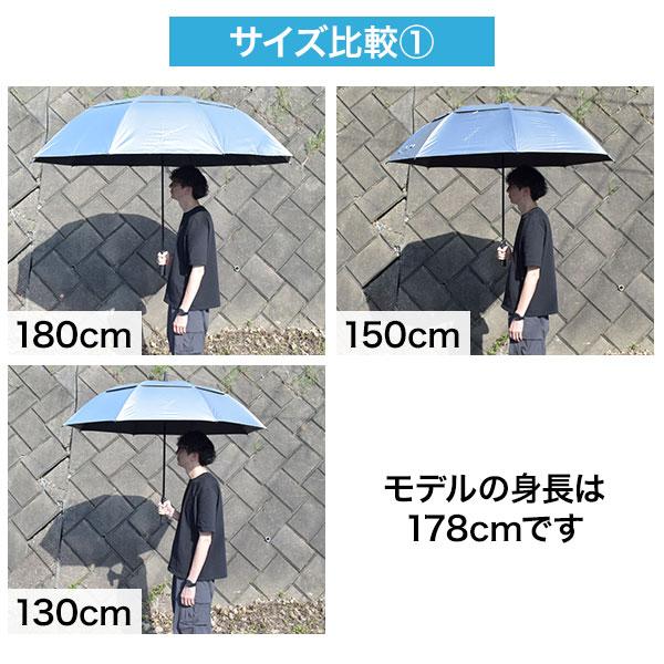 超大型日傘 直径130cm/150cm/180cm ジャンボUVカットパラソル UPF50+