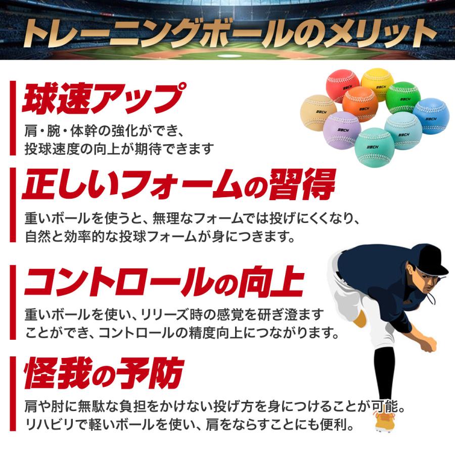 レビューで6ヶ月延長保証 野球 練習 マルチウェイトボール9