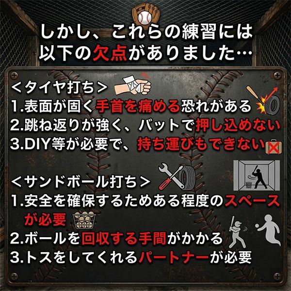 レビューで6ヶ月保証 野球 練習 パワーヒッティングサンドバッグ