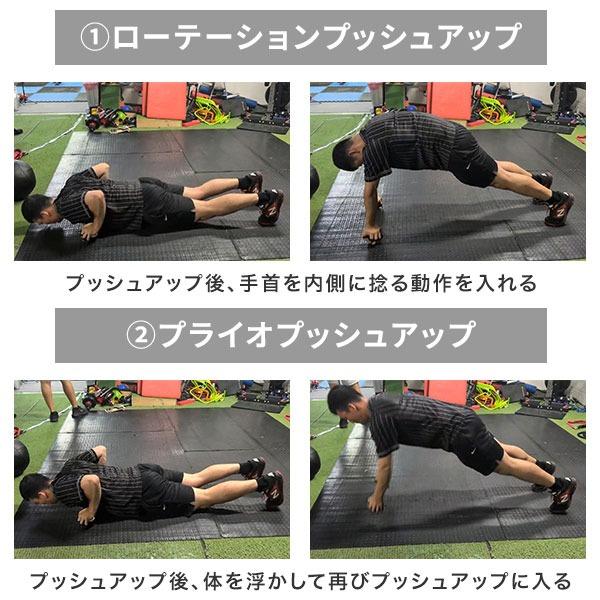 野球 プライオプッシュアップセット 両手用 腕立て伏せ プライオ