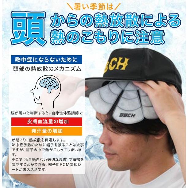 スーパークールキャップイン PCM/CMC 帽子用 保冷 頭部 アイスパック