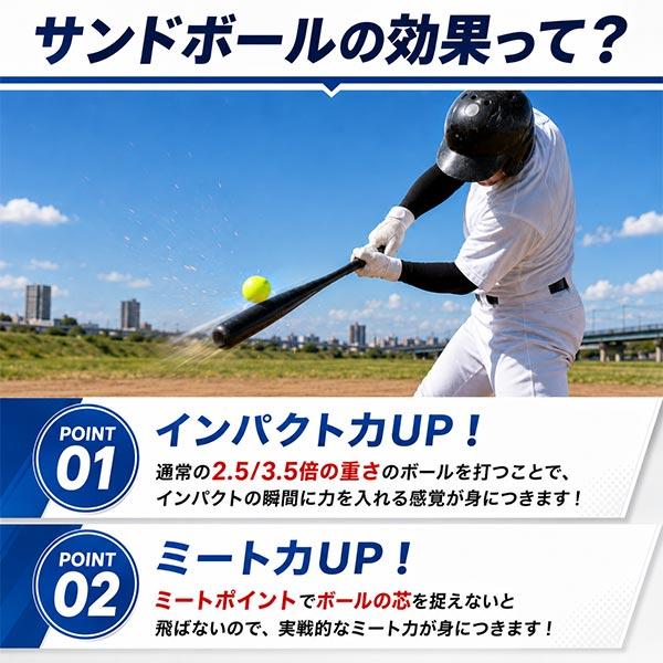 ポンプ贈呈 野球 サンドボール 6個入り 250g 350g 450g 550g 約70mm