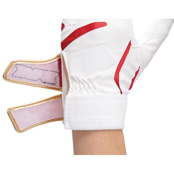 交換無料 野球 バッティンググローブ 両手 ザナックス xanax 大人 バッティング手袋 野球手袋 ダブルベルト 水洗い可 BBG110 バッテ刺繍有料可(T) | ザナックス | 06