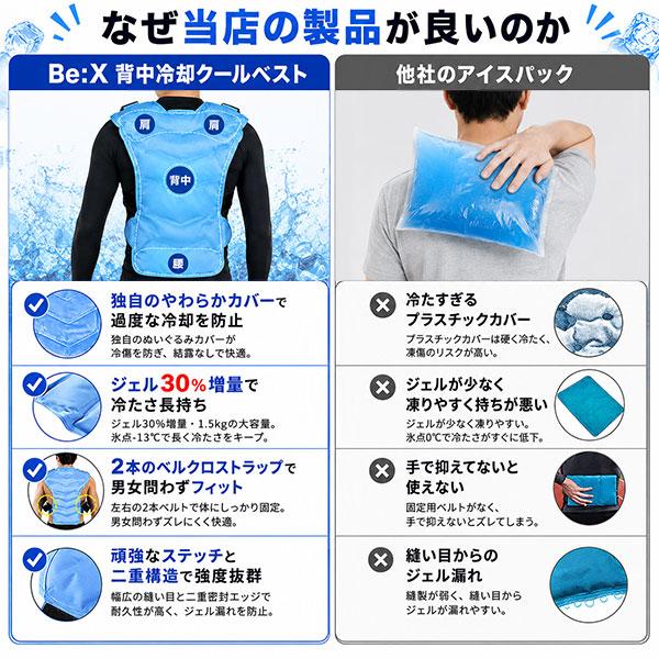 レビューで6ヶ月保証 野球 背中冷却クールベスト アイスパック ベスト