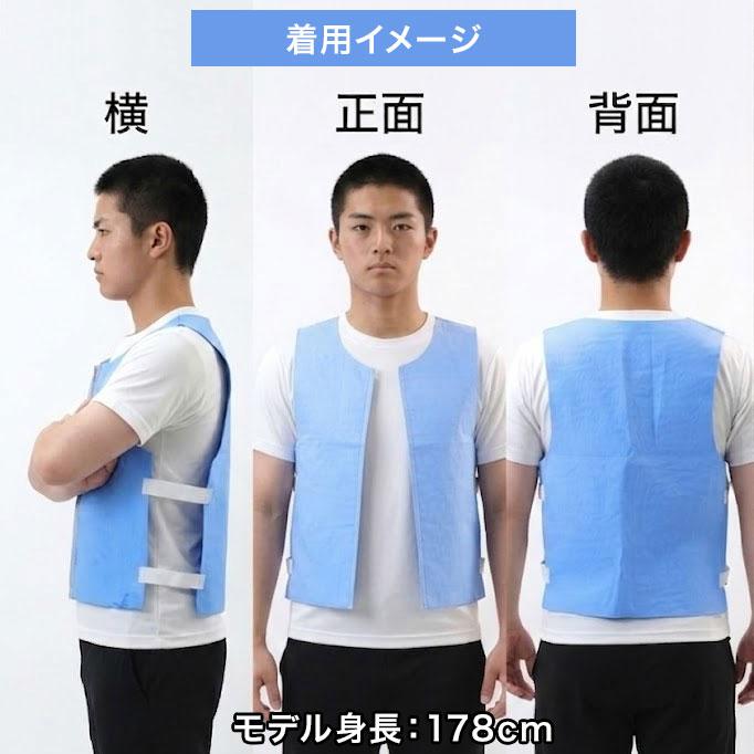 レビューで6ヶ月保証 絞るだけ 簡単冷感 軽量クールベスト 