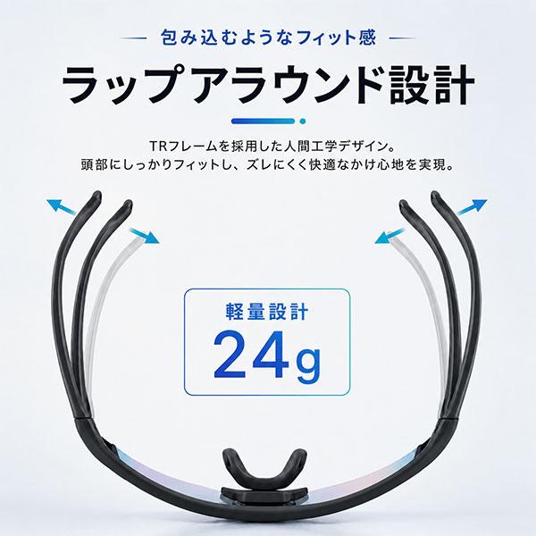 レビューで6ヶ月保証 野球 サングラス 偏光レンズ スポーツサングラス