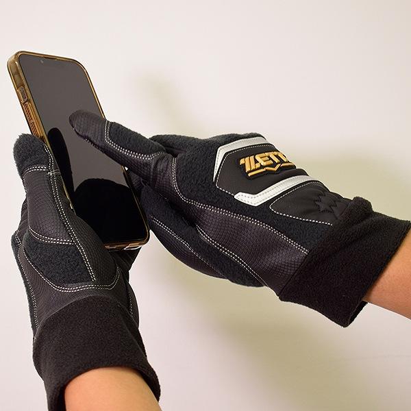 ゼット（ZETT） 野球 フリース手袋 大人 防寒グッズ 両手用 スイング