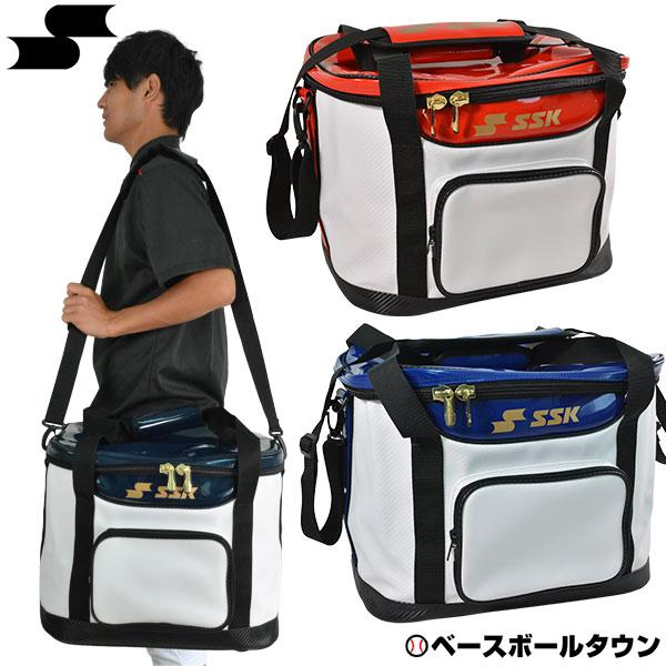 野球 ボールケース SSK 硬式・軟式ボール5ダース用 ソフトボール2.5ダース用 ボールバッグ 約40L 長さ40×高さ34×幅32cm BH2001 バッグ刺繍有料可(B) | エスエスケイ（スポーツ用品）