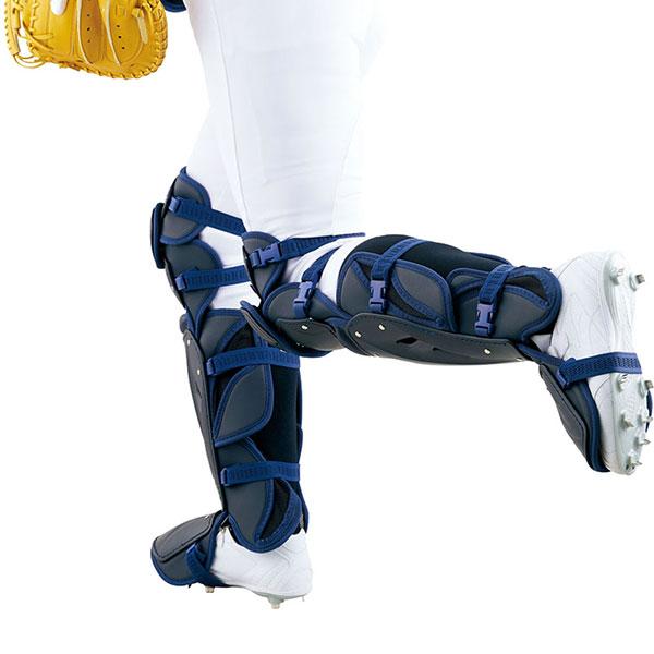 ゼット 野球 軟式用 キャッチャープロテクター&レガース レガーツ ネイビー ゼット 野球 キャッチャーレガース 軟式 少年 レガーツ レガーズ