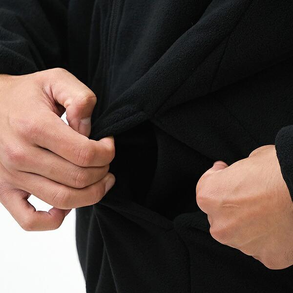 野球 フリースパーカー ジャケット メンズ ZETT ゼット フリースジャケット フード付き 冬用 防寒ウェア 大人 長袖 BOF160 保温 軽量 ジップアップ フルジップ | ゼット | 10