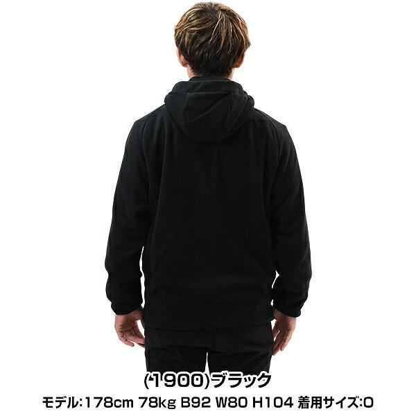野球 フリースパーカー ジャケット メンズ ZETT ゼット フリースジャケット フード付き 冬用 防寒ウェア 大人 長袖 BOF160 保温 軽量 ジップアップ フルジップ | ゼット | 03