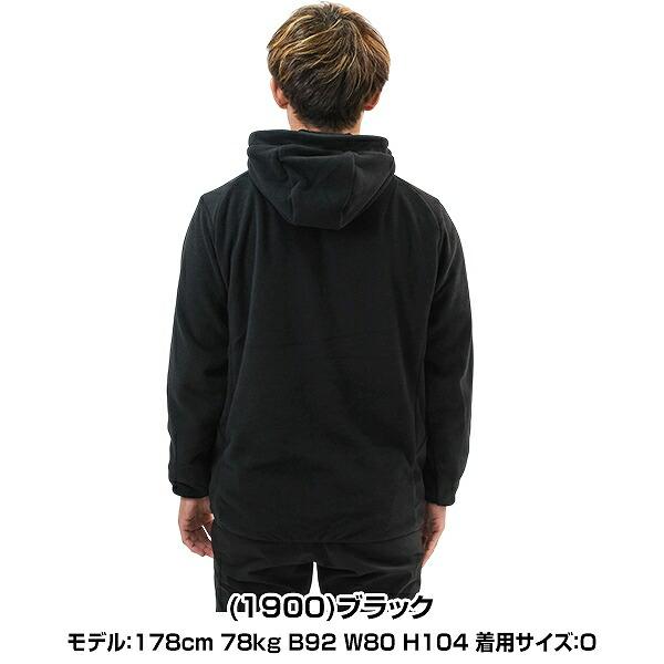 野球 フリースパーカー ジャケット 大人 メンズ ZETT ゼット フリースジャケット フード付き 冬用 防寒ウェア 一般 長袖 BOF170 保温 軽量 ジップアップ | ゼット | 03