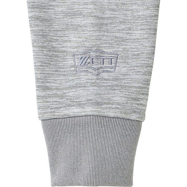 ZETT ゼット 野球ウエア HEAT-Z 裏起毛スウェットパーカー グレー L BOS311 1500 ゼット（ZETT） 野球 パーカー メンズ HEAT-Z 裏起毛スウェット