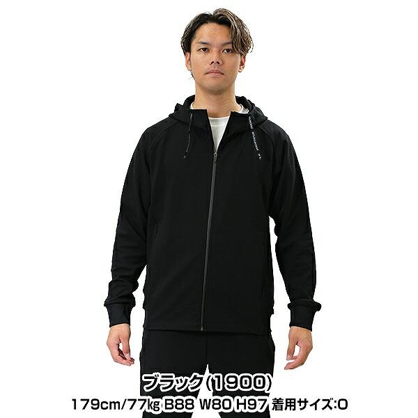 野球 スウェットパーカー フルジップ メンズ ゼット プロステイタス ライトスウェットジャケット フルZIP フード付き フーディー スポーツ BOS85001 2024｜bbtown｜02