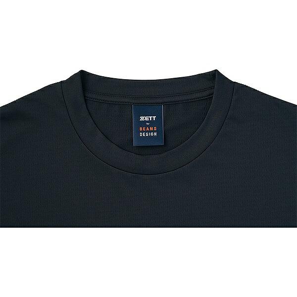 野球 Tシャツ 丸首 半袖 大人 ZETT BEAMS DESIGN ビームスデザイン 吸汗速乾 メッシュ 軽量 BOT77115 2026NEW ベースボールシャツ おしゃれ かっこいい | ゼット | 04