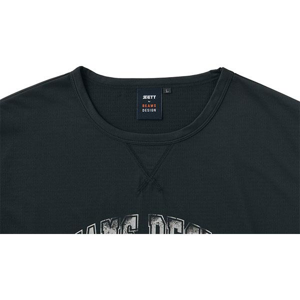 野球 Tシャツ ZETT ゼット ビームス デザイン 半袖 丸首 おしゃれ かっこいい BEAMS DESIGN 吸汗速乾 ベースボールシャツ 限定 BOT77117 | ゼット | 03