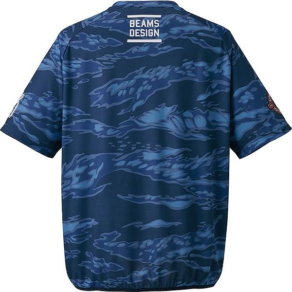 野球 Tシャツ 丸首 半袖 大人 ZETT BEAMS DESIGN ビームスデザイン レイヤーシャツ 吸汗速乾 メッシュ BOT77606 カモ柄 おしゃれ かっこいい カジュアル 2026NEW | ゼット | 13