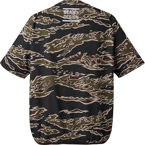 野球 Tシャツ 丸首 半袖 大人 ZETT BEAMS DESIGN ビームスデザイン レイヤーシャツ 吸汗速乾 メッシュ BOT77606 カモ柄 おしゃれ かっこいい カジュアル 2026NEW | ゼット | 17