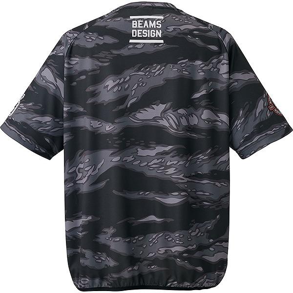 野球 Tシャツ 丸首 半袖 大人 ZETT BEAMS DESIGN ビームスデザイン レイヤーシャツ 吸汗速乾 メッシュ BOT77606 カモ柄 おしゃれ かっこいい カジュアル 2026NEW | ゼット | 02