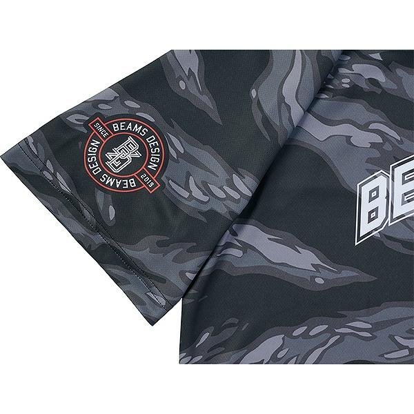 野球 Tシャツ 丸首 半袖 大人 ZETT BEAMS DESIGN ビームスデザイン レイヤーシャツ 吸汗速乾 メッシュ BOT77606 カモ柄 おしゃれ かっこいい カジュアル 2026NEW | ゼット | 05