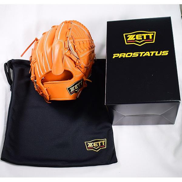 良型　プロステイタス　野球 硬式グローブ 一般用　大人　左投げ　グラブ　オレンジ 良型 プロステイタス 野球 硬式グローブ 一般用 大人 左投げ