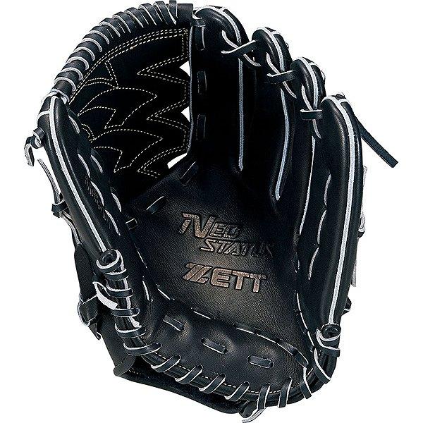 【配送無料】ZETT 左投手用軟式グローブ黒 ネオステイタス BRGB31011 ネオステイタス 交換往復送料無料 在庫処分 ゼット グローブ 野球 軟式