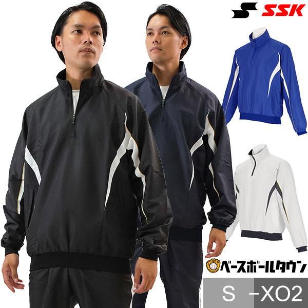 【値下げ】SSK ハーフジップジャケット ブラック エスエスケイ（スポーツ用品） 野球 フリース ジャケット メンズ
