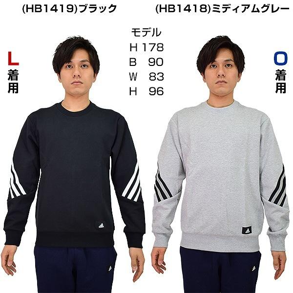 adidas（アディダス） スウェット トレーナー 3ストライプス クルー 