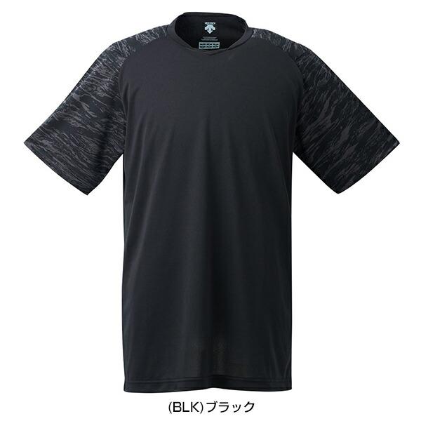 野球 Tシャツ メンズ デサント ベースボール 半袖 迷彩 丸首 おしゃれ かっこいい ベースボールシャツ DB-12｜bbtown｜02